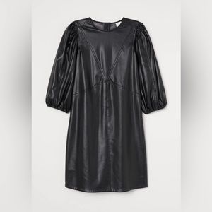 Faux Leather Dress